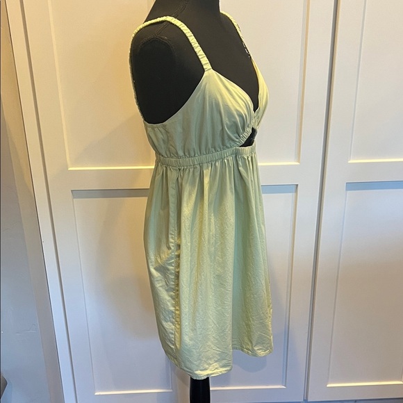 La Hearts Cotton Light Green Mini Dress - Picture 4 of 6